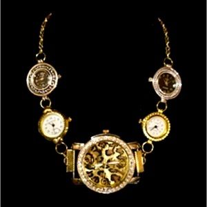 Handmade, watch, choker necklace